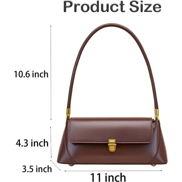 Vintage Small Shoulder Bag for Women with Zipper Closure and Classic Design - Picture 2 of 7